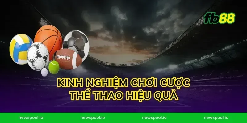 Kinh nghiệm chơi cược thể thao hiệu quả