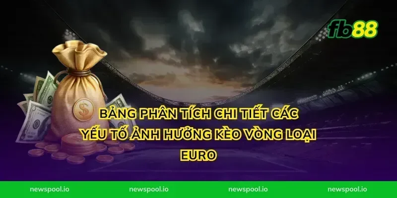 Bảng phân tích chi tiết các yếu tố ảnh hưởng kèo vòng loại Euro